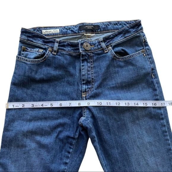 Weekend MaxMara Straight Fit Blue Jeans Size 0 - Picture 8 of 9
